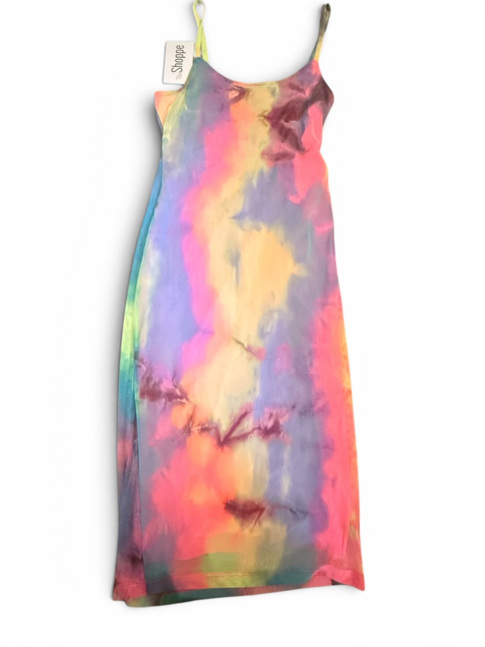 NWT Uptown Dress Tie-Dye Stretchy Dress Size Large (could fit Medium or Small!)